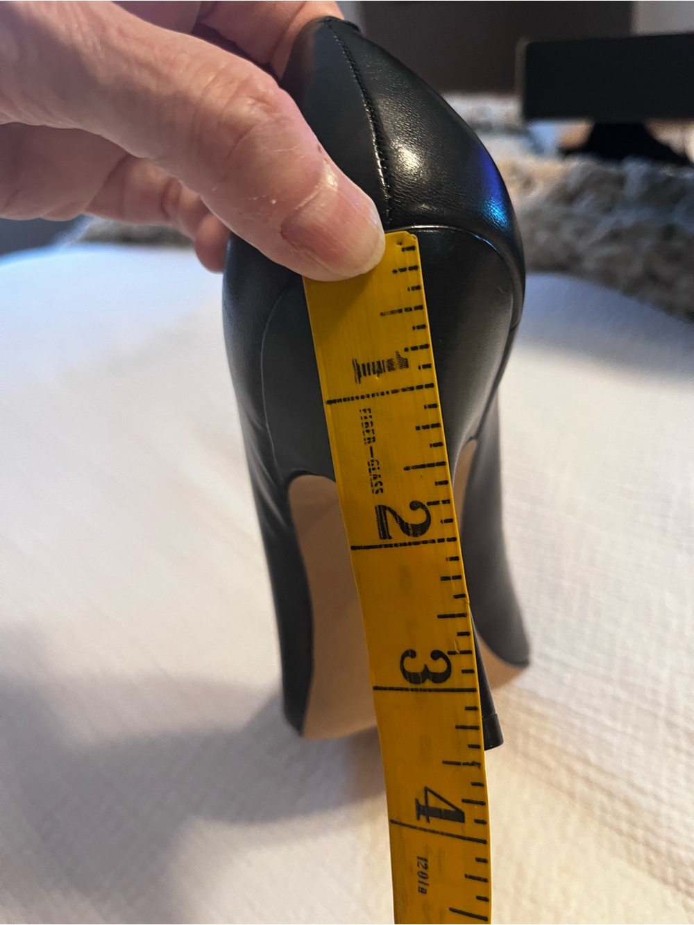 NIB INC International Concepts Zitah Black Leather Pointed-Toe Pump 8.5 - Picture 8 of 11